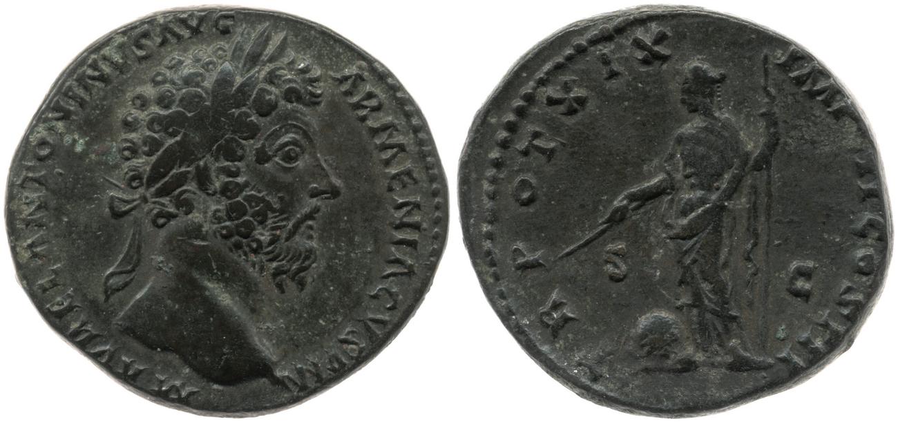аверс RIC III Marcus Aurelius 912