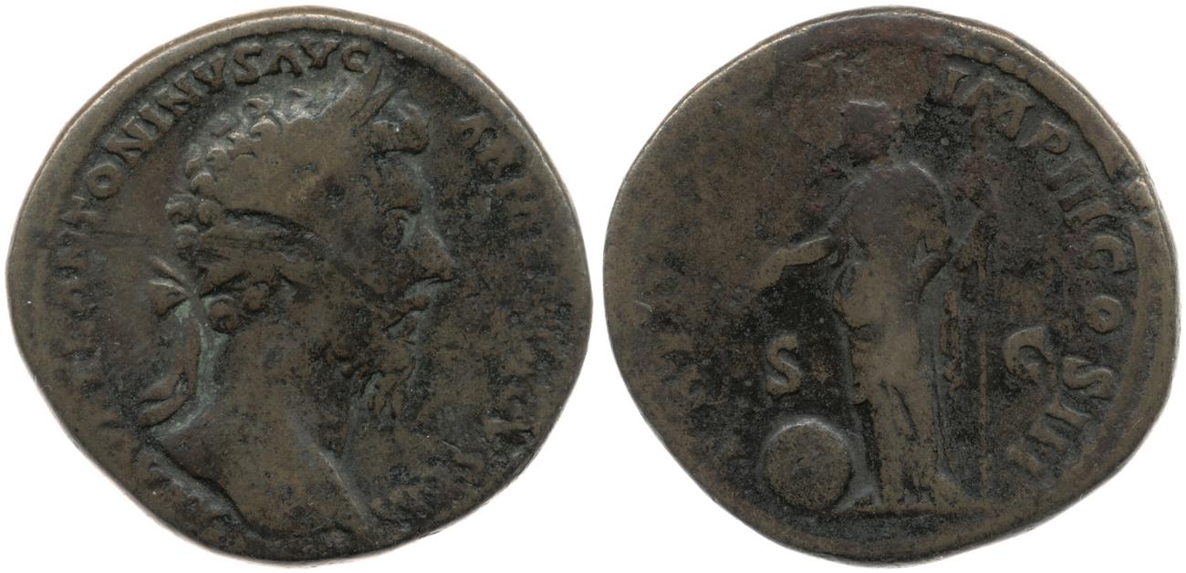 RIC III Marcus Aurelius 912, аверс, bm