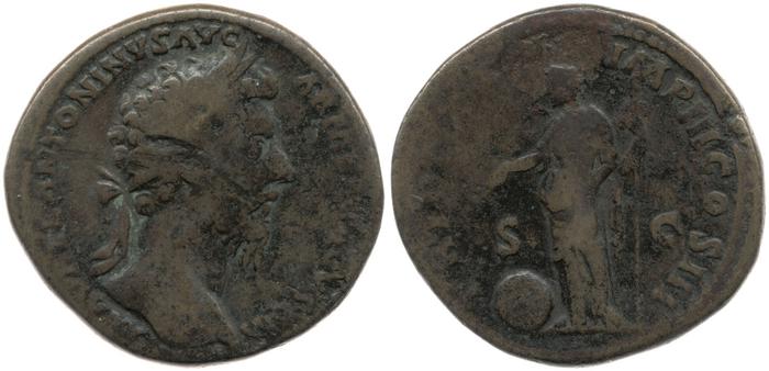 RIC III Marcus Aurelius 912, реверс, bm