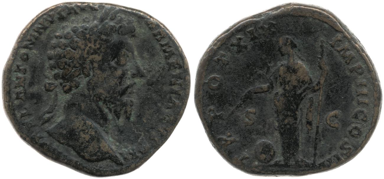 RIC III Marcus Aurelius 912, аверс, bm