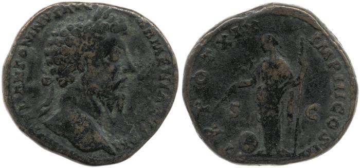 RIC III Marcus Aurelius 912, реверс, bm