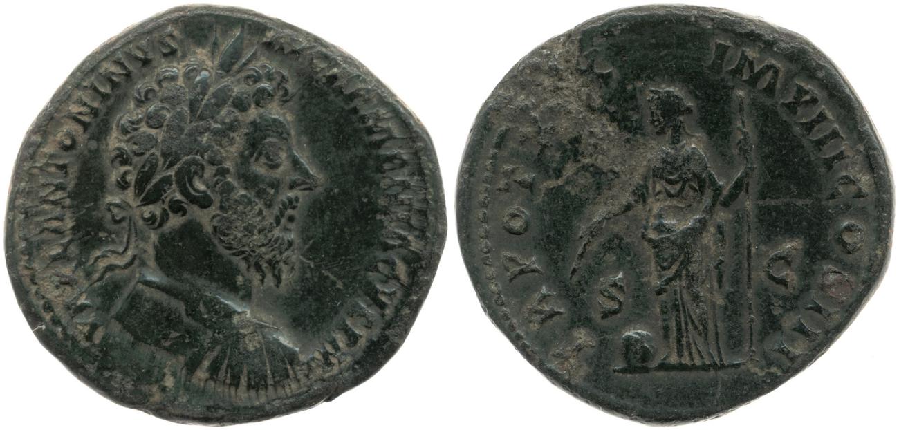 аверс RIC III Marcus Aurelius 911