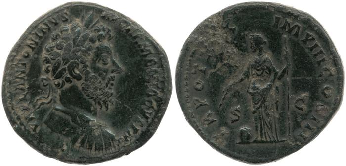 реверс RIC III Marcus Aurelius 911