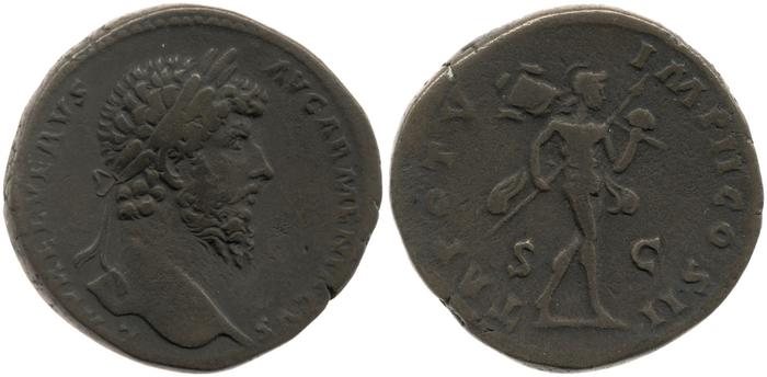 RIC III Marcus Aurelius 1420, реверс, bm