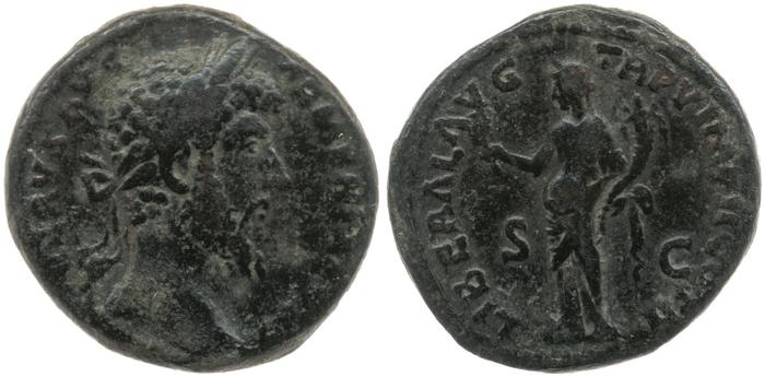 RIC III Marcus Aurelius 1417, реверс, bm