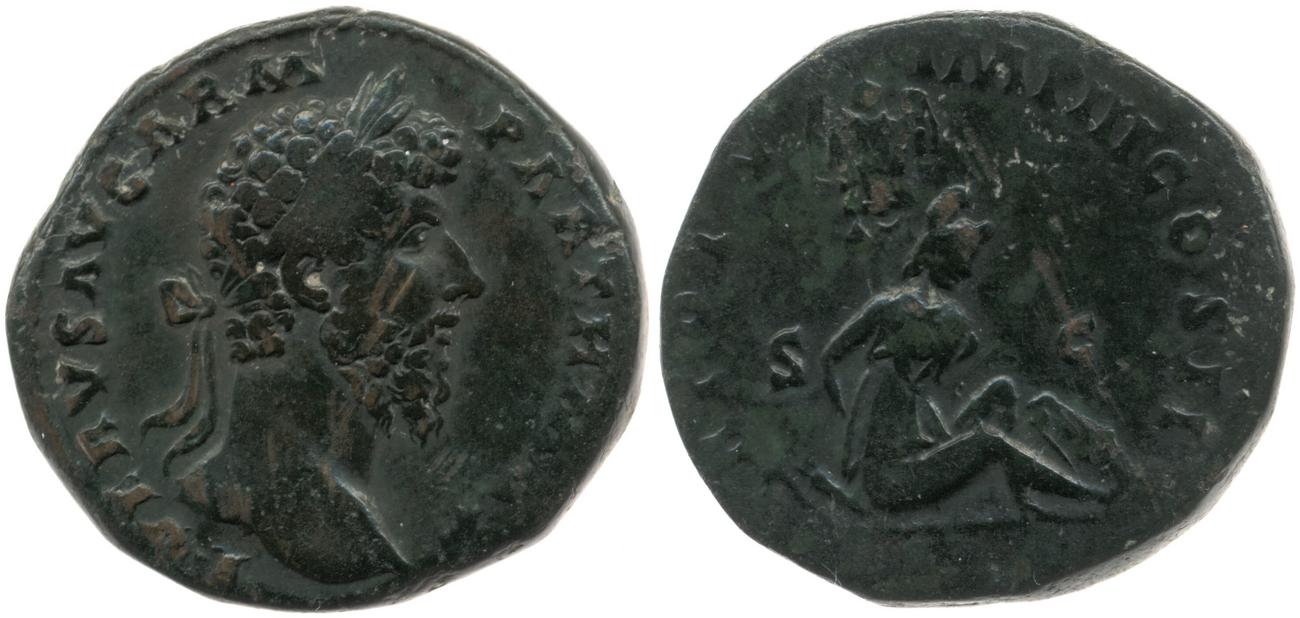 аверс RIC III Marcus Aurelius 1432