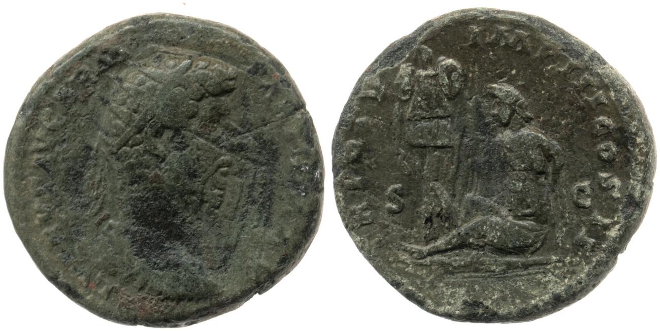 аверс RIC III Marcus Aurelius 1431