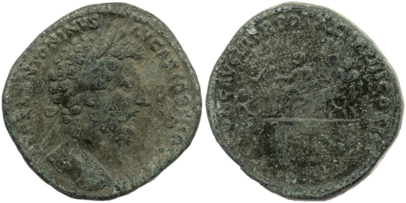 аверс RIC III Marcus Aurelius 914
