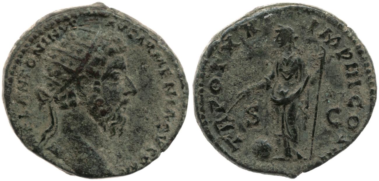 аверс RIC III Marcus Aurelius 924
