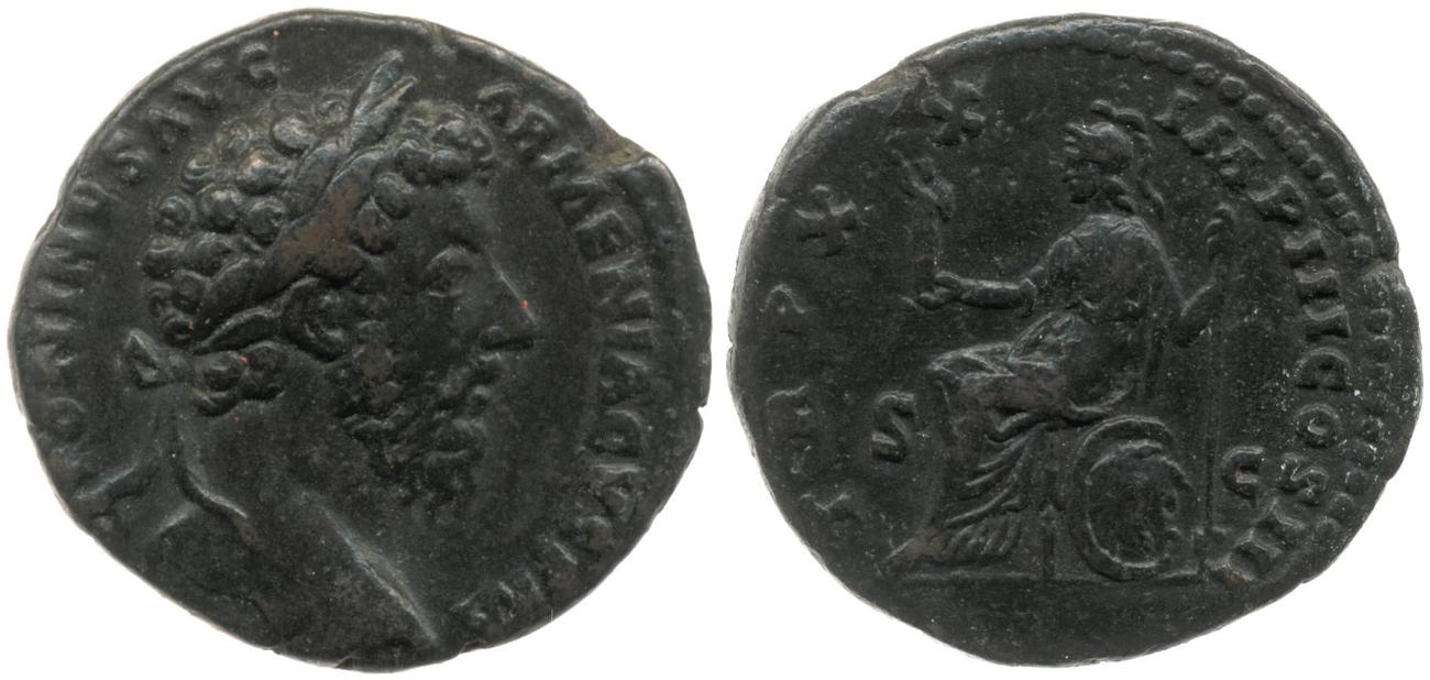 RIC III Marcus Aurelius 920, аверс, bm