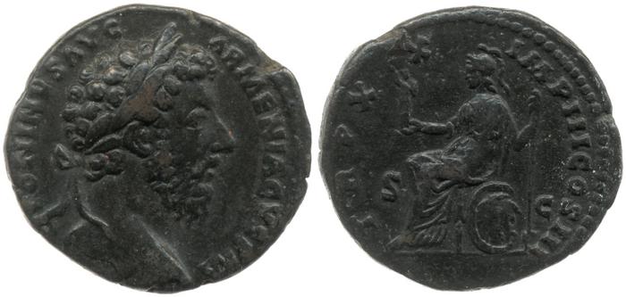 RIC III Marcus Aurelius 920, реверс, bm