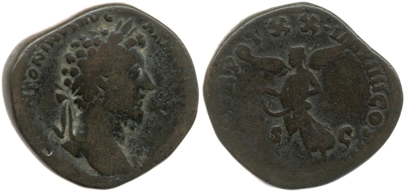 аверс RIC III Marcus Aurelius 942