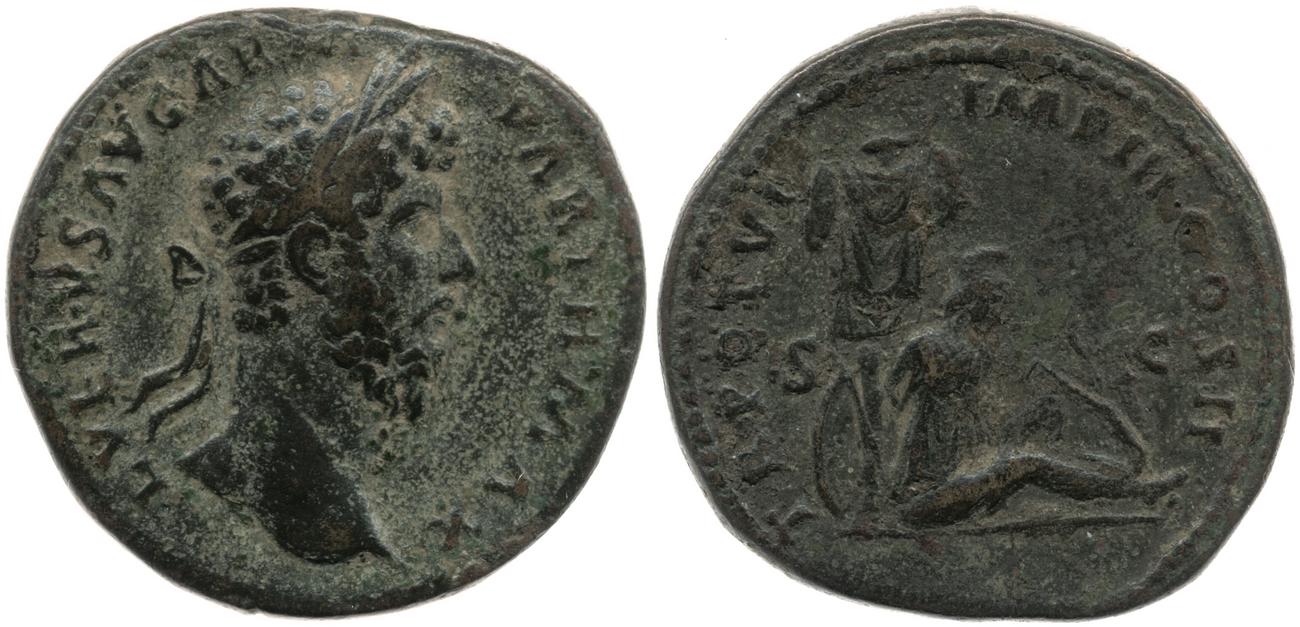 аверс RIC III Marcus Aurelius 1443