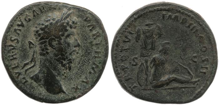 реверс RIC III Marcus Aurelius 1443