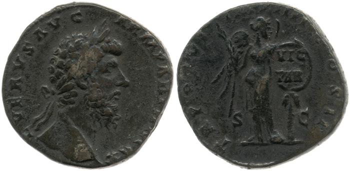 RIC III Marcus Aurelius 1456, реверс, bm