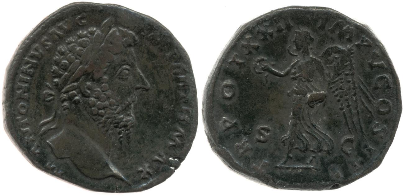 RIC III Marcus Aurelius 959, аверс, bm