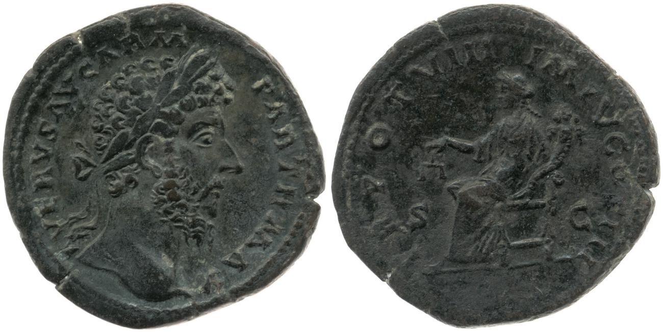 аверс RIC III Marcus Aurelius 1479