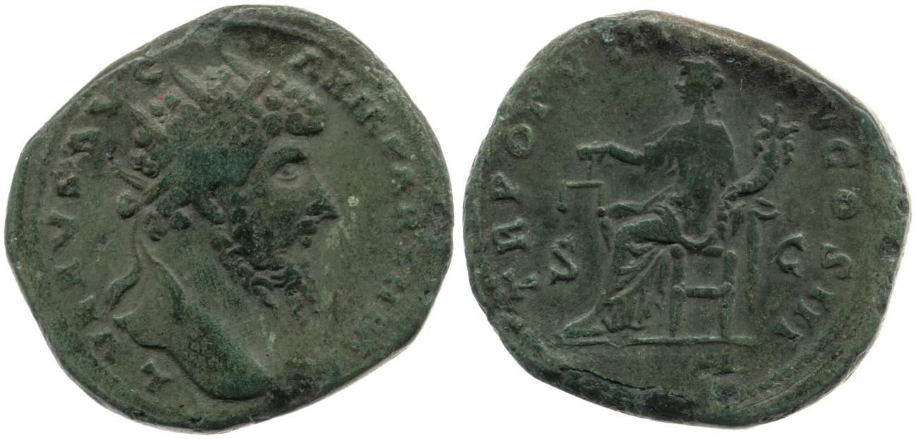 аверс RIC III Marcus Aurelius 1480