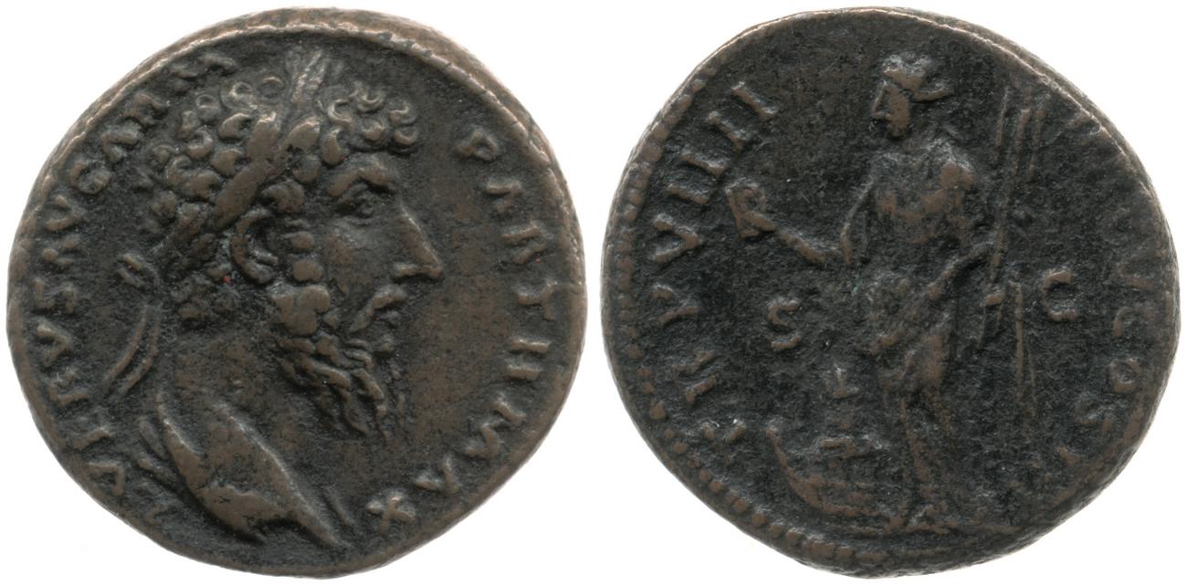 аверс RIC III Marcus Aurelius 1489