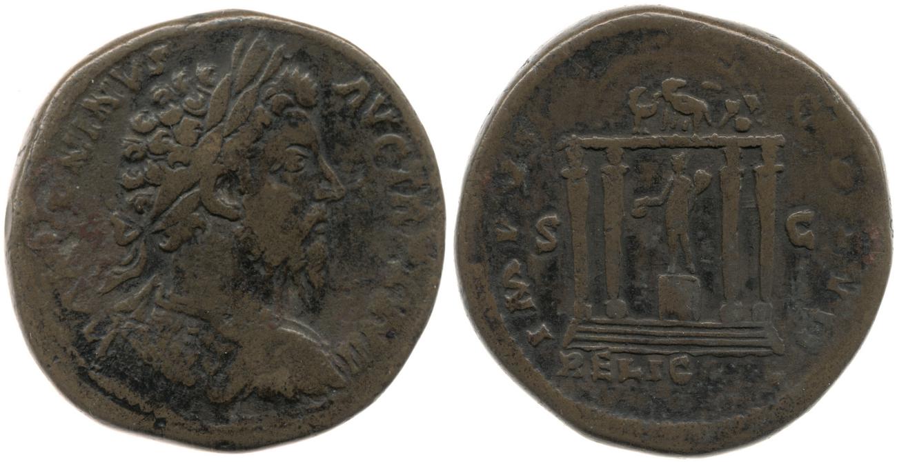 RIC III Marcus Aurelius 1076, аверс, bm