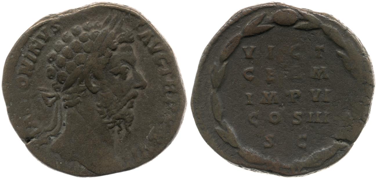 RIC III Marcus Aurelius 1090, аверс, bm