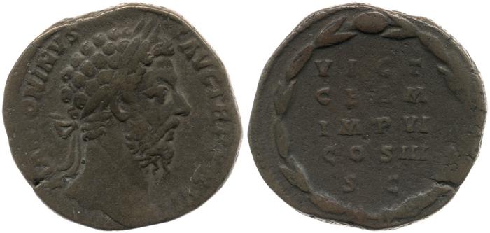 RIC III Marcus Aurelius 1090, реверс, bm