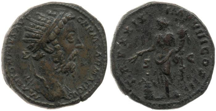реверс RIC III Marcus Aurelius 1156