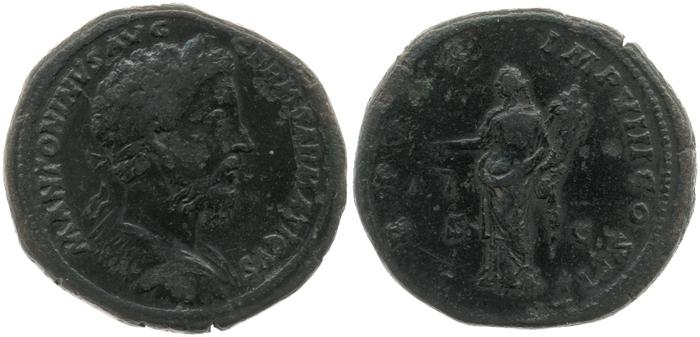 реверс RIC III Marcus Aurelius 1172