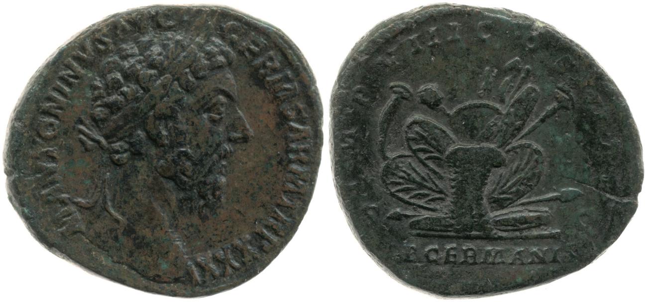 RIC III Marcus Aurelius 1184, аверс, bm