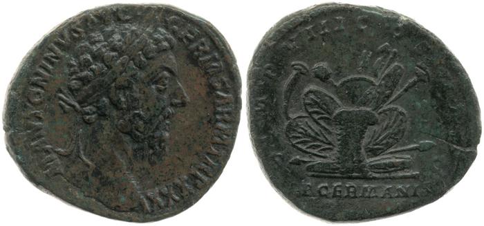 RIC III Marcus Aurelius 1184, реверс, bm