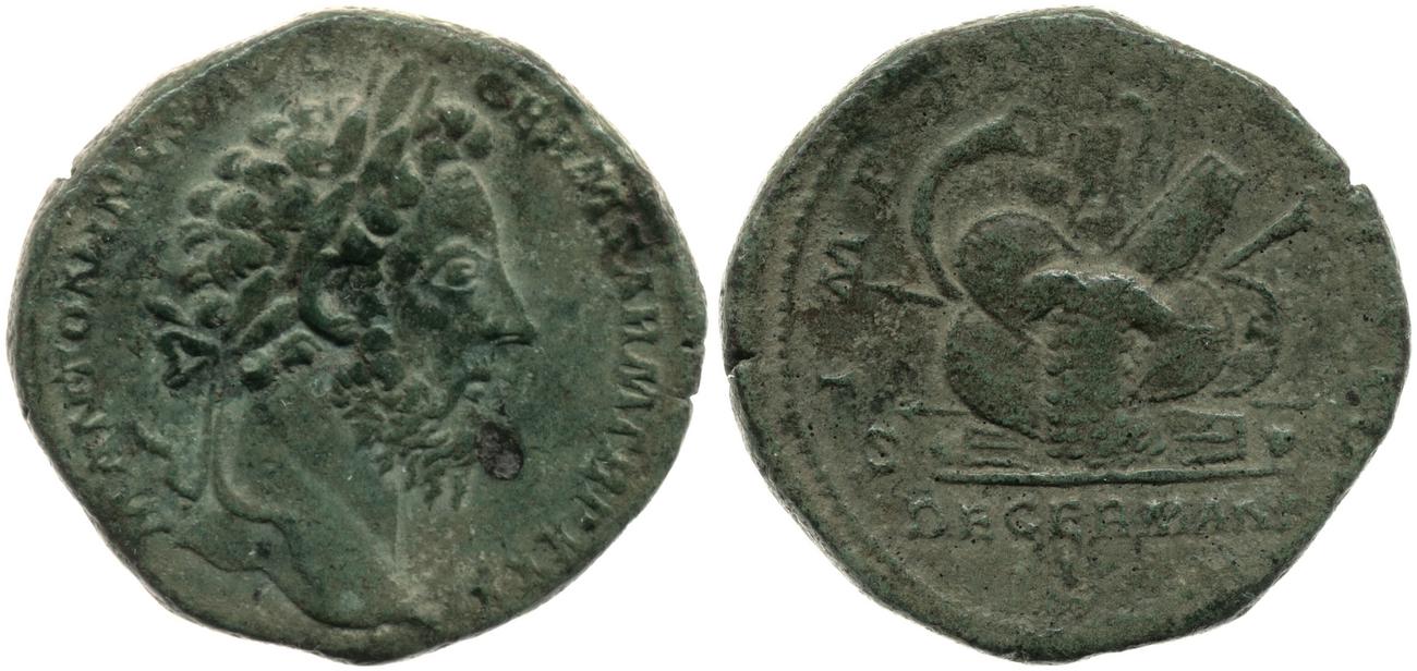 RIC III Marcus Aurelius 1184, аверс, bm