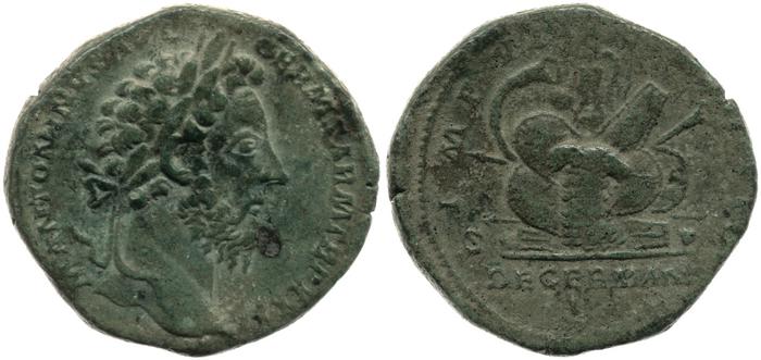 RIC III Marcus Aurelius 1184, реверс, bm