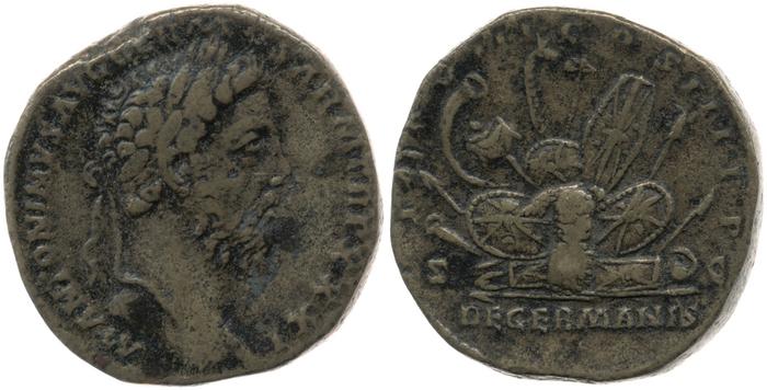 RIC III Marcus Aurelius 1184, реверс, bm