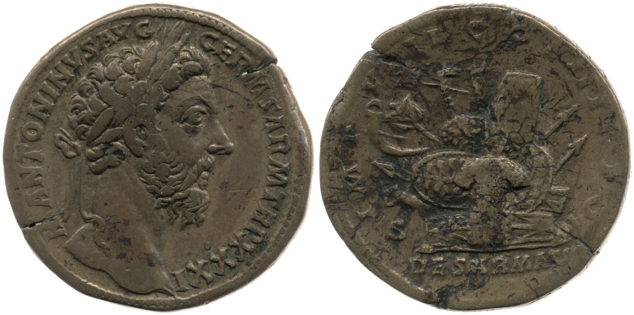 аверс RIC III Marcus Aurelius 1190