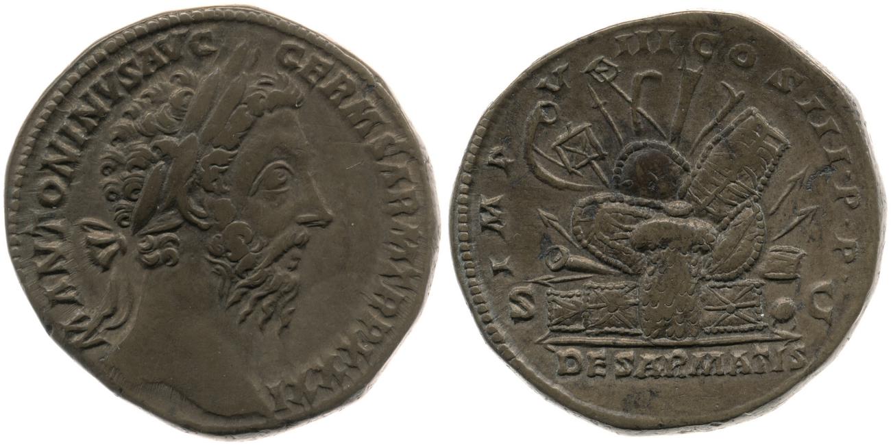 RIC III Marcus Aurelius 1190, аверс, bm