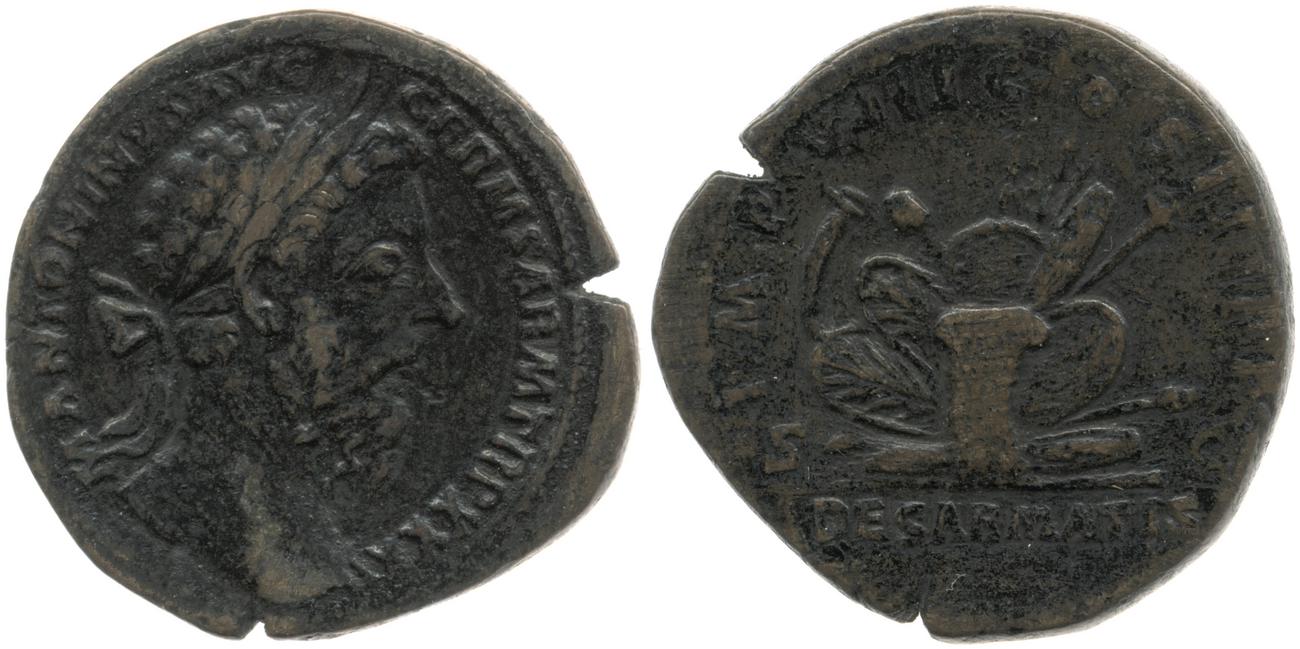 RIC III Marcus Aurelius 1190, аверс, bm