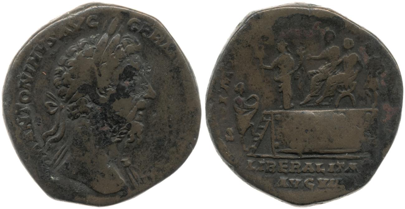 аверс RIC III Marcus Aurelius 1208