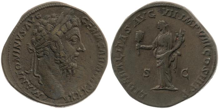 реверс RIC III Marcus Aurelius 1205
