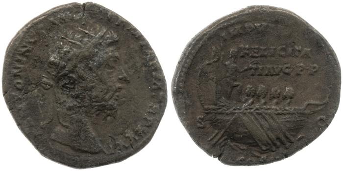 RIC III Marcus Aurelius 1199, реверс, bm