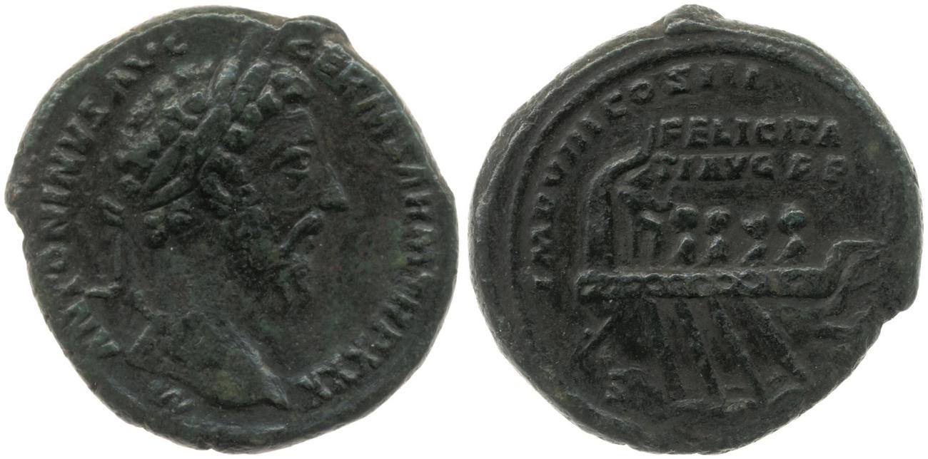 RIC III Marcus Aurelius 1196, аверс, bm