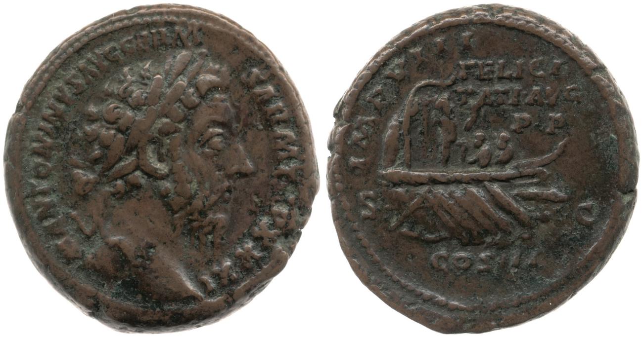 RIC III Marcus Aurelius 1195, аверс, bm