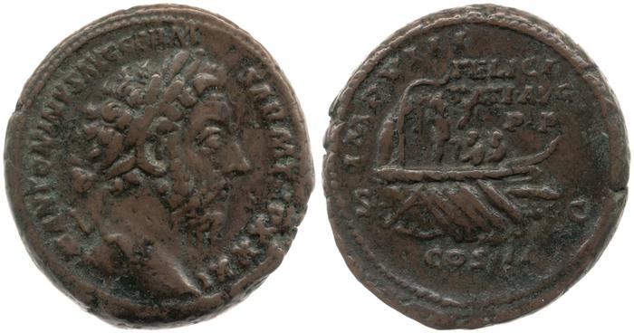 RIC III Marcus Aurelius 1195, реверс, bm