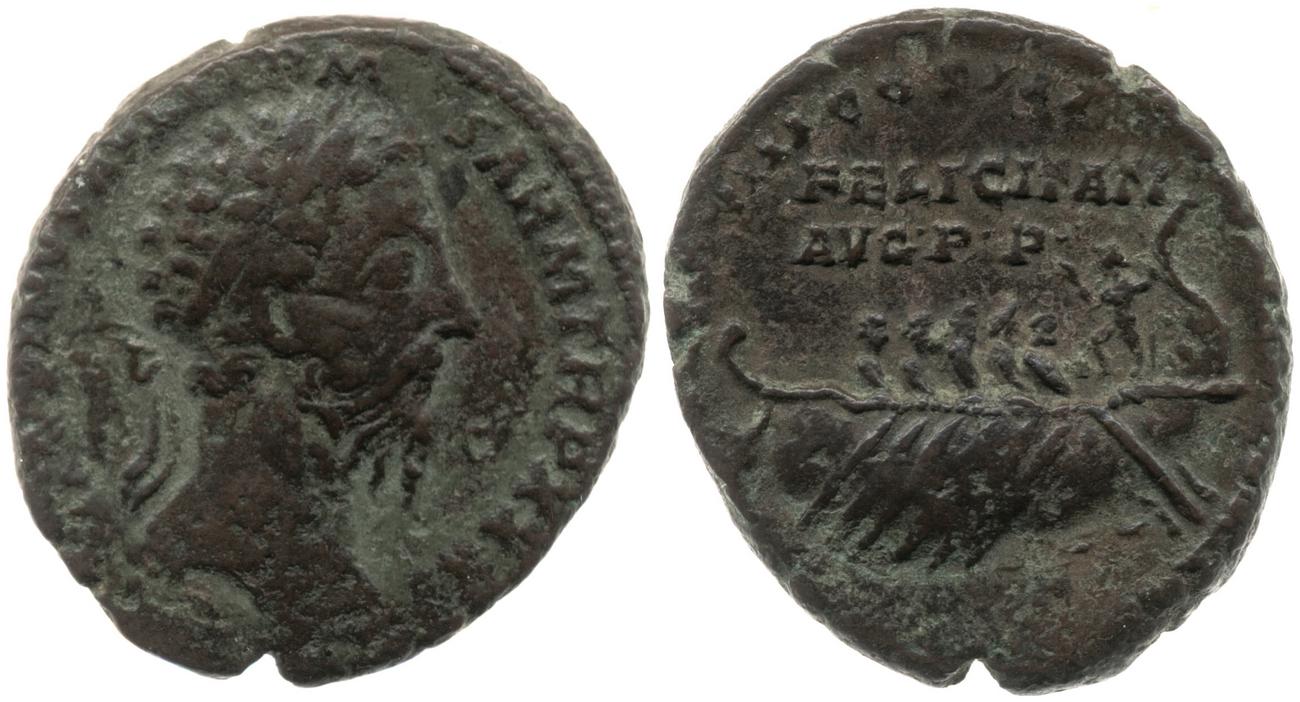 аверс RIC III Marcus Aurelius 1192