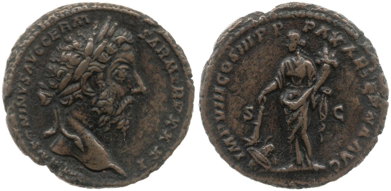 аверс RIC III Marcus Aurelius 1202