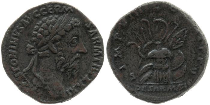 реверс RIC III Marcus Aurelius 1221