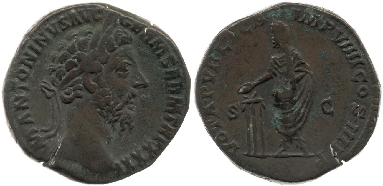 RIC III Marcus Aurelius 1226, аверс, bm