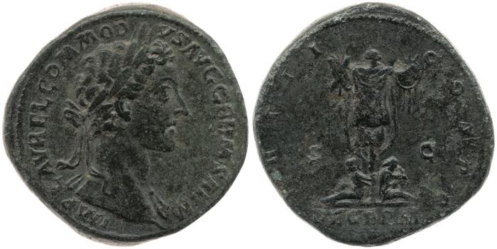 реверс RIC III Marcus Aurelius 1567