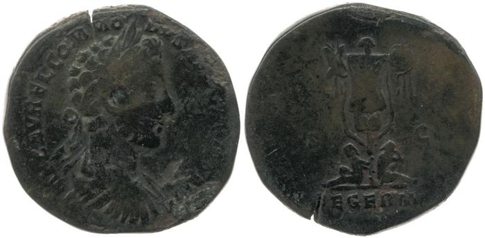 реверс RIC III Marcus Aurelius 1568