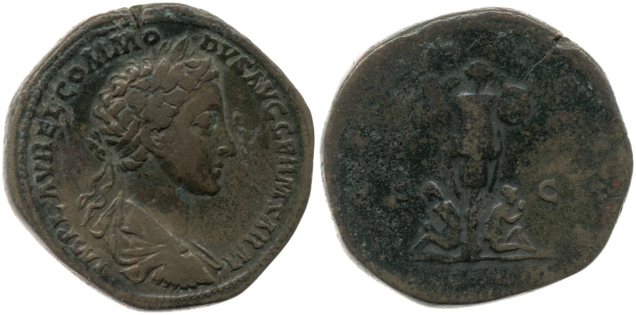 RIC III Marcus Aurelius 1572, аверс, bm
