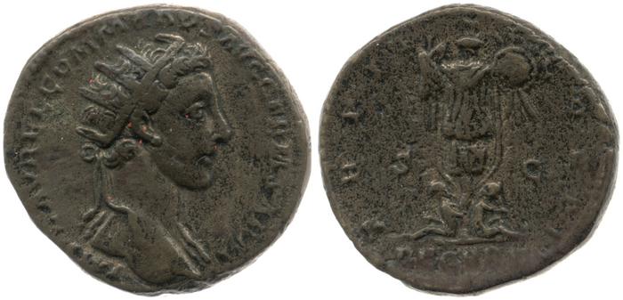 реверс RIC III Marcus Aurelius 1568B